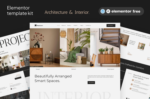 Rauhum - Architecture & Interior Elementor Template Kit
