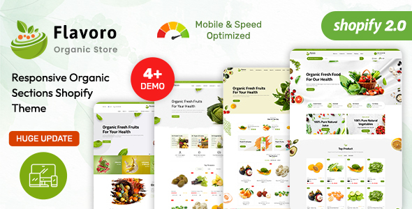 Flavoro - Organic Store & Food Shopify 2.0 Theme