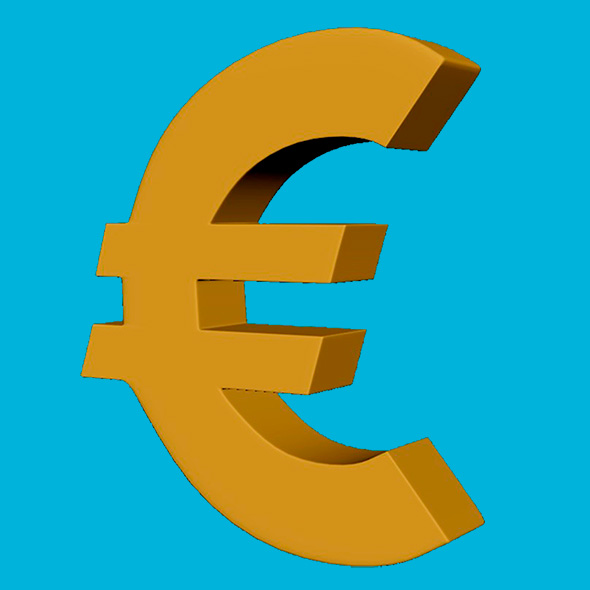 Euro Logo 3d Model