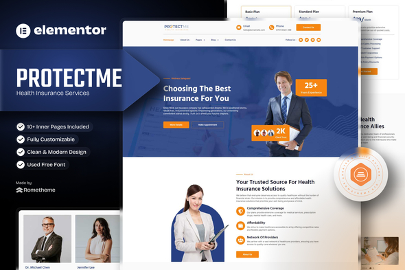 Protectme - Health Insurance Elementor Template Kit