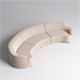 Fabric Round Sofa 001 - 3DOcean Item for Sale