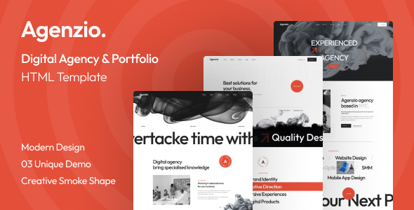 Agenzio - Creative Agency & Portfolio HTML Template
