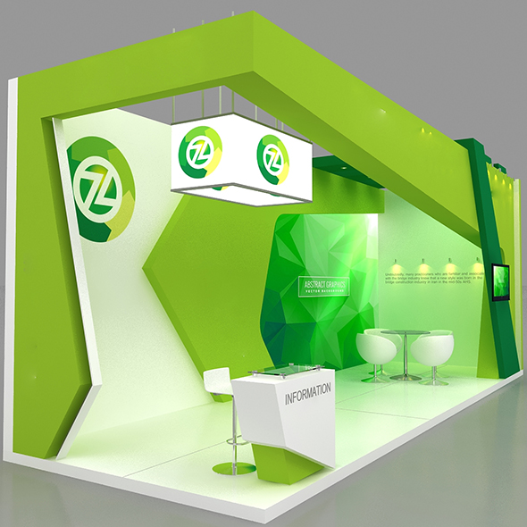3D Model Booth Exhibition Stand