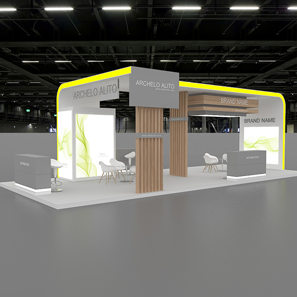 3D Model Exhibition Booth