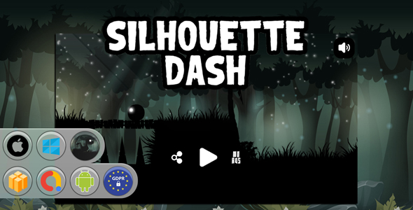 Silhouette Dash Game Template