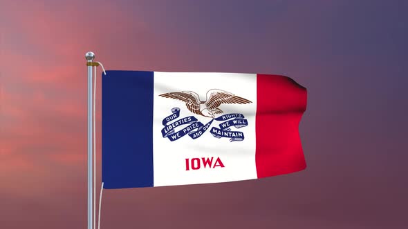 Iowa Flag 4k
