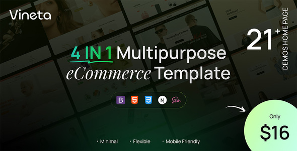 Vince Multipurpose eCommerce HTML5 Template