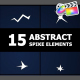 Abstract Spike Elements | FCPX - VideoHive Item for Sale