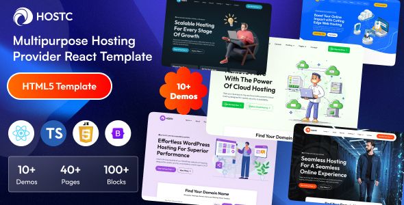 Hostc - Multipurpose Hosting Provider React Template