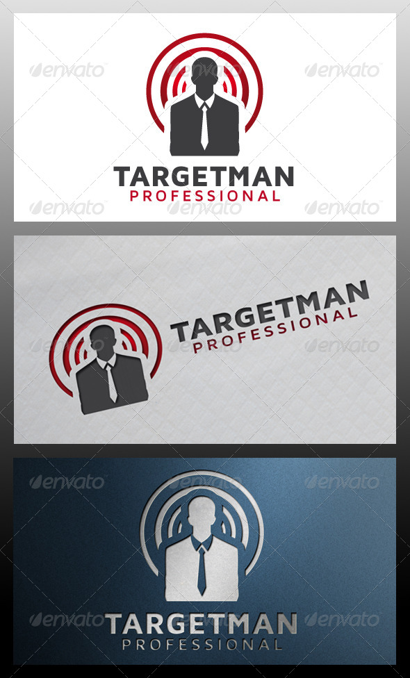 Target Man Logo Template