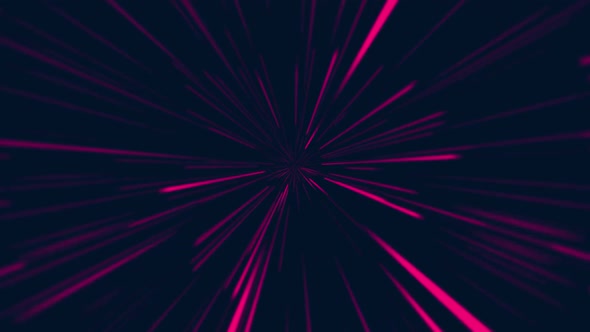 Abstract Pink Rays On Black Background