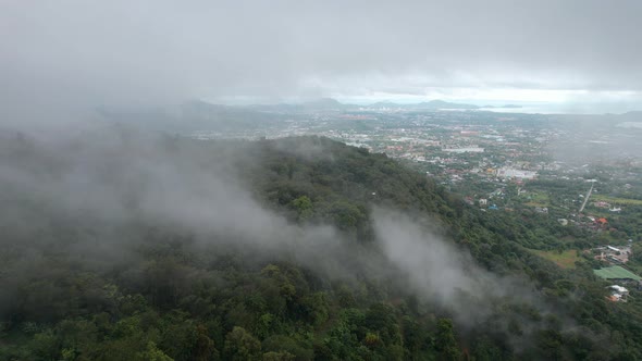 Tropical Forest Clouds Sea and City