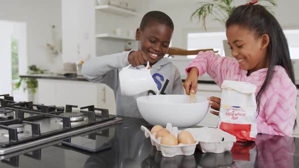 Family enjoying free time at home