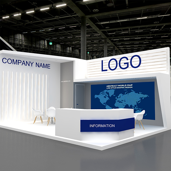 3D Model Exhibition Booth