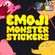 Emoji Monster Stickers for FCPX - VideoHive Item for Sale
