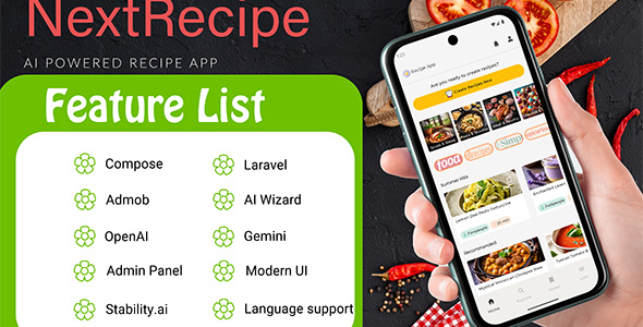 NextRecipe - AI Powered Android Recipe App