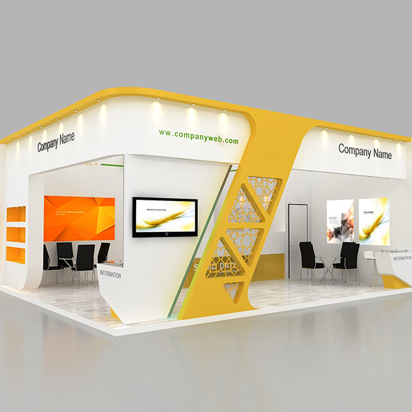 3D Model Booth Exhibition stand