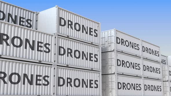 Cargo Containers with Drones