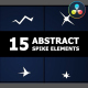 Abstract Spike Elements | DaVinci Resolve - VideoHive Item for Sale