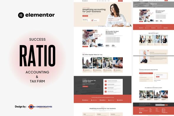 SuccessRatio - Accounting & Tax Firm Elementor Pro Template Kit