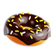 3D Render of Chocolate Glazed Donuts - 3DOcean Item for Sale
