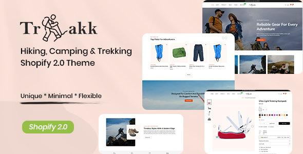 Trakk - Hiking, Camping & Trekking Shopify 2.0 Theme