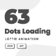 63 Dots Loading Animation Icons. Set Bundle of Dots Loaded Animated - VideoHive Item for Sale