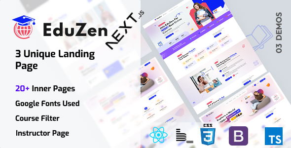 Eduzen | Online Courses & Education NextJs Template