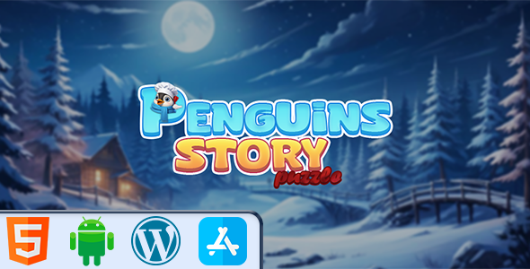 Penguins Story Puzzle Game - HTML5 Construct3 Game