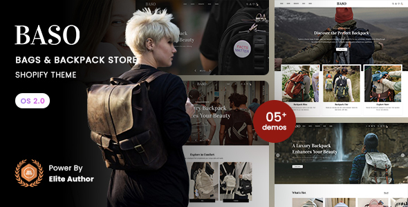 Baso - Bags & Backpack Store Shopify 2.0 Theme