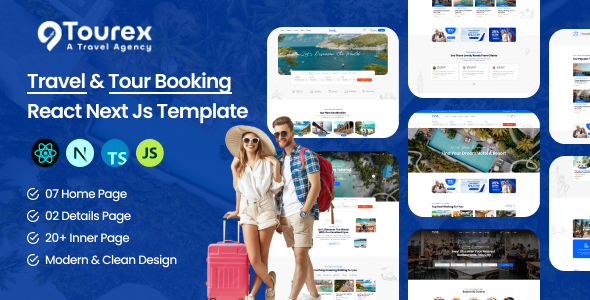 Tourex - Travel & Tour Booking React Next js Template