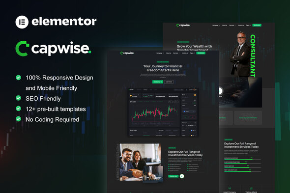 CapWise - Trading & Investment Elementor Pro Template Kit
