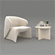 Modern Coffee Table and Armchair 57 - 3DOcean Item for Sale