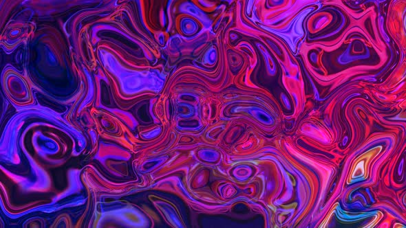 Abstract Colorful Water Paint Liquid wave Animation