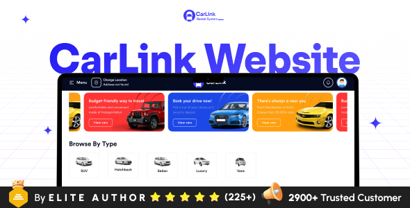 CarLink - Car Rental Booking System - Multivendor Vehicle Hire Platform - Online Car Reservation