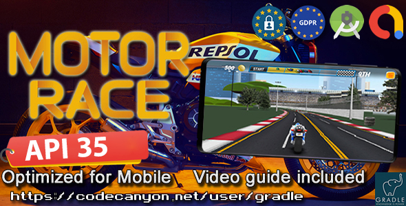 Motor Race (Admob + GDPR + Android Studio)