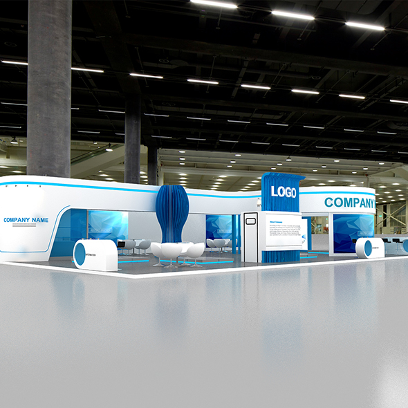 3D Model Exhibition Booth