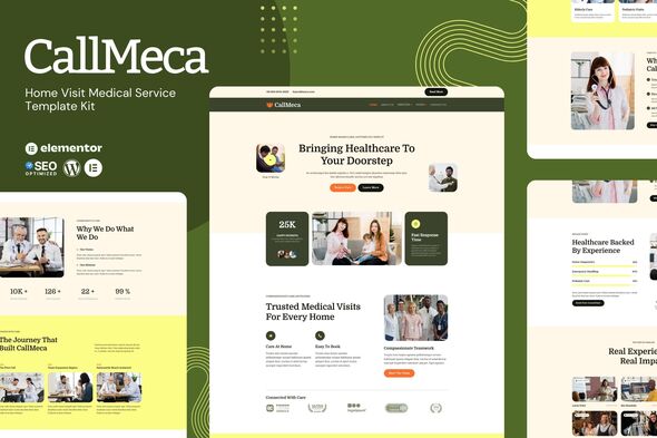 CallMeca - Home Visit Medical Service Elementor Template Kit