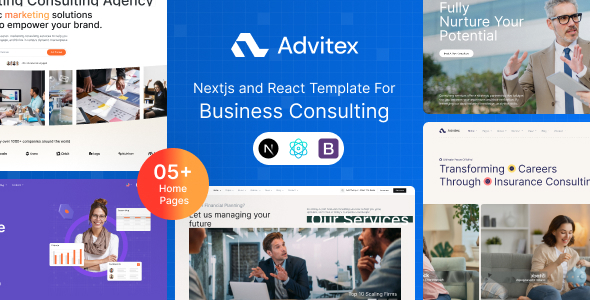Advitex – Finance and Business Consulting React & NextJS Template Advitex – Finance and Business Consulting React & NextJS Template