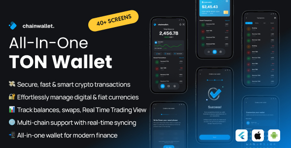 Ton Wallet UI KIT in Flutter