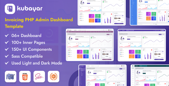 Kubayar Invoicing PHP Admin Dashboard Template