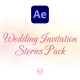 Wedding Invitation Stories Pack For After Effects - VideoHive Item for Sale