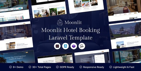 Moonlit -Laravel Hotel Booking Template