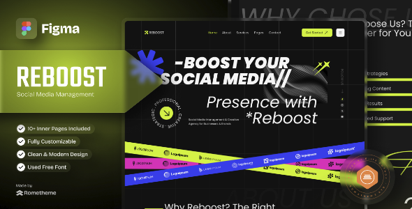 Reboost - Digital Marketing Agency Figma Template