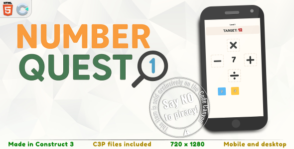 Number Quest - HTML5 Math game