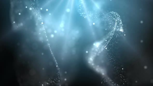 Elegant fantasy abstract science and spirituality motion background