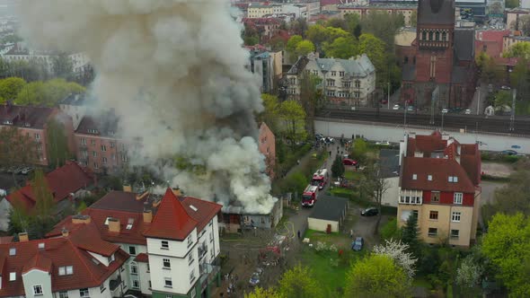Old City and a Fire in Residential Building