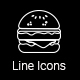 Food and Drinks Line Icons - VideoHive Item for Sale