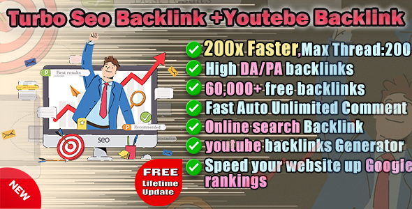 Turbo Seo backlink+Youtube Backlink Generator