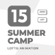 15 Summer Camp Animation Icons. Set Bundle of Camping Tools Animated - VideoHive Item for Sale